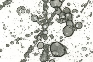 Alkol mürekkebi ve suluboya içeren soyut sanat eserleri. Modern sanat. İç resim