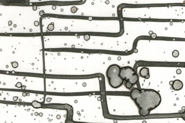 Alkol mürekkebi ve suluboya içeren soyut sanat eserleri. Modern sanat. İç resim