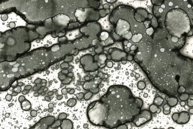 Alkol mürekkebi ve suluboya içeren soyut sanat eserleri. Modern sanat. İç resim