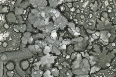 Alkol mürekkebi ve suluboya içeren soyut sanat eserleri. Modern sanat. İç resim