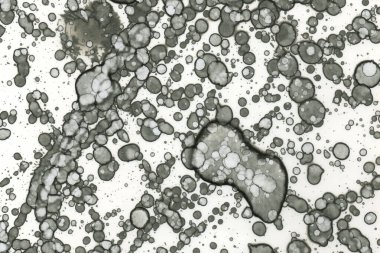 Alkol mürekkebi ve suluboya içeren soyut sanat eserleri. Modern sanat. İç resim