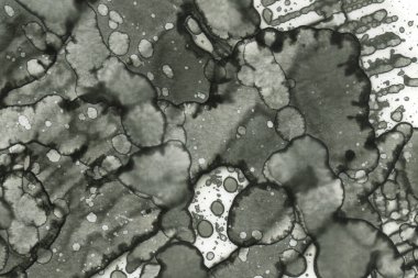 Alkol mürekkebi ve suluboya içeren soyut sanat eserleri. Modern sanat. İç resim