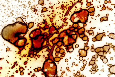 Alkol mürekkebi ve suluboya içeren soyut sanat eserleri. Modern sanat. İç resim