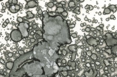 Alkol mürekkebi ve suluboya içeren soyut sanat eserleri. Modern sanat. İç resim