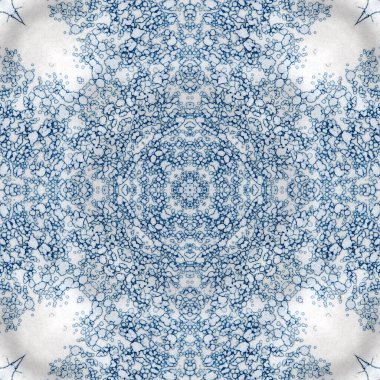 Kusursuz soyut kare deseni. Modern sanatta alkol mürekkebi. Mandala