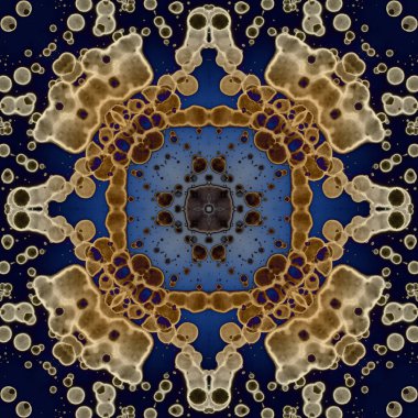 Kusursuz soyut kare deseni. Modern sanatta alkol mürekkebi. Mandala