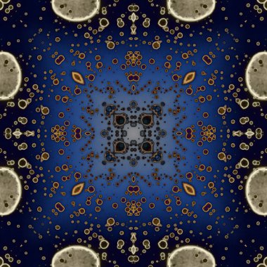 Kusursuz soyut kare deseni. Modern sanatta alkol mürekkebi. Mandala