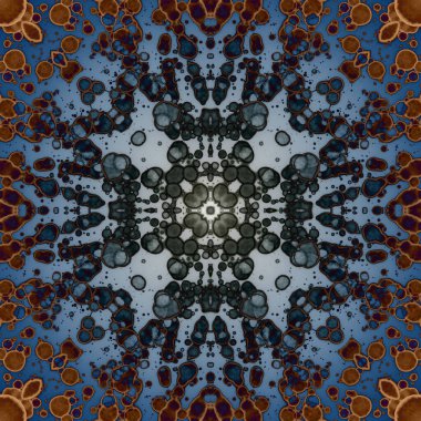 Kusursuz soyut kare deseni. Modern sanatta alkol mürekkebi. Mandala