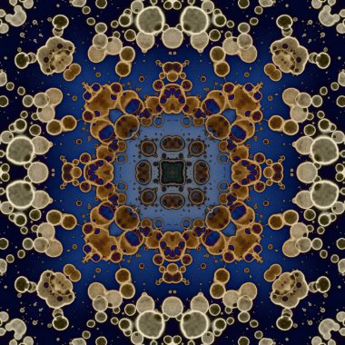 Kusursuz soyut kare deseni. Modern sanatta alkol mürekkebi. Mandala