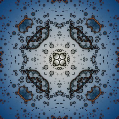 Kusursuz soyut kare deseni. Modern sanatta alkol mürekkebi. Mandala