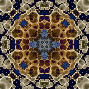 Kusursuz soyut kare deseni. Modern sanatta alkol mürekkebi. Mandala