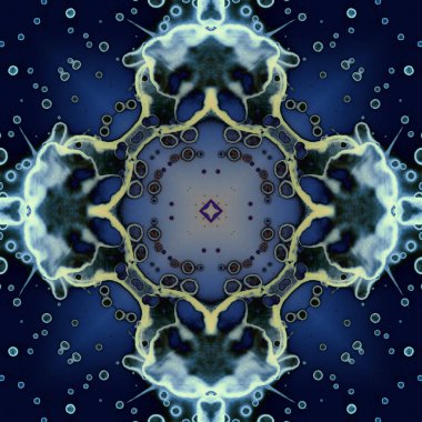 Kusursuz soyut kare deseni. Modern sanatta alkol mürekkebi. Mandala