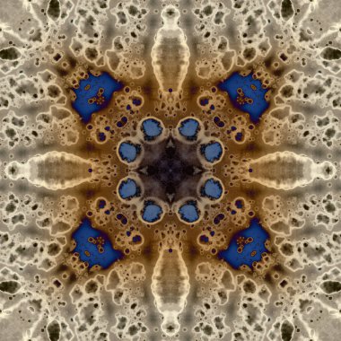 Kusursuz soyut kare deseni. Modern sanatta alkol mürekkebi. Mandala