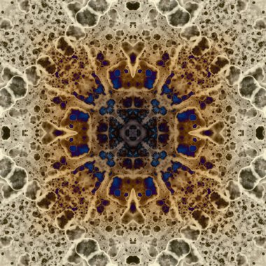 Kusursuz soyut kare deseni. Modern sanatta alkol mürekkebi. Mandala