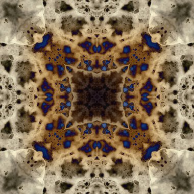 Kusursuz soyut kare deseni. Modern sanatta alkol mürekkebi. Mandala