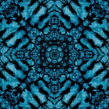 Kusursuz soyut kare deseni. Modern sanatta alkol mürekkebi. Mandala