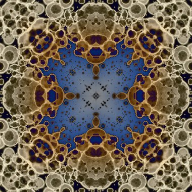 Kusursuz soyut kare deseni. Modern sanatta alkol mürekkebi. Mandala