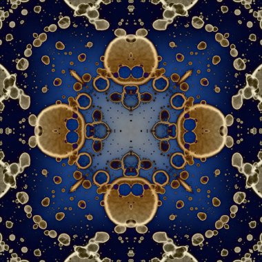 Kusursuz soyut kare deseni. Modern sanatta alkol mürekkebi. Mandala