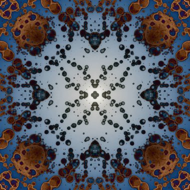 Kusursuz soyut kare deseni. Modern sanatta alkol mürekkebi. Mandala