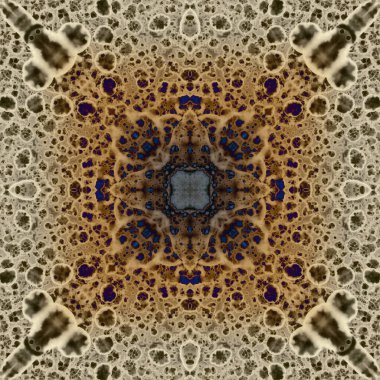 Kusursuz soyut kare deseni. Modern sanatta alkol mürekkebi. Mandala