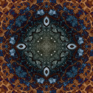 Kusursuz soyut kare deseni. Modern sanatta alkol mürekkebi. Mandala