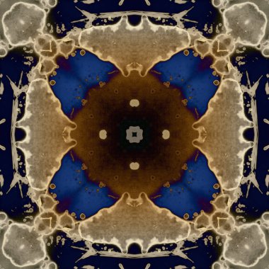 Kusursuz soyut kare deseni. Modern sanatta alkol mürekkebi. Mandala