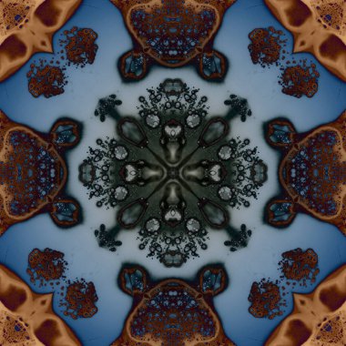Kusursuz soyut kare deseni. Modern sanatta alkol mürekkebi. Mandala
