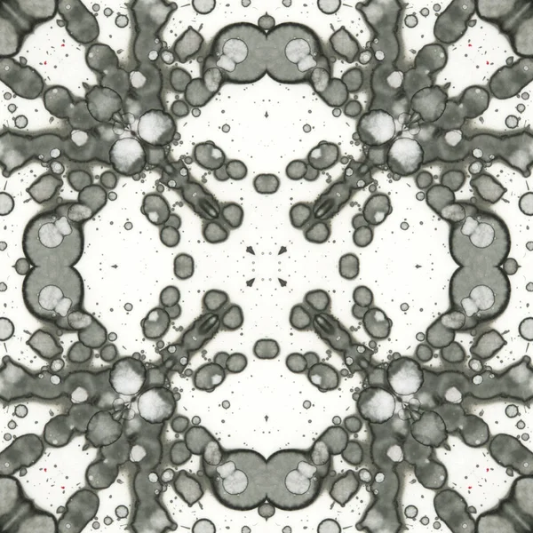 Απρόσκοπτη Αφηρημένη Τετράγωνο Μοτίβο Μελάνι Αλκοόλ Στη Σύγχρονη Τέχνη Μαντάλα — Φωτογραφία Αρχείου