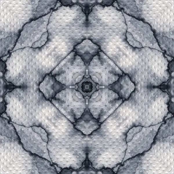 Naadloos Abstract Vierkant Patroon Alcoholinkt Moderne Kunst Mandala — Stockfoto