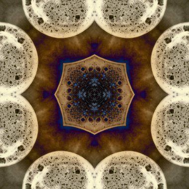 Kusursuz soyut kare deseni. Modern sanatta alkol mürekkebi. Mandala