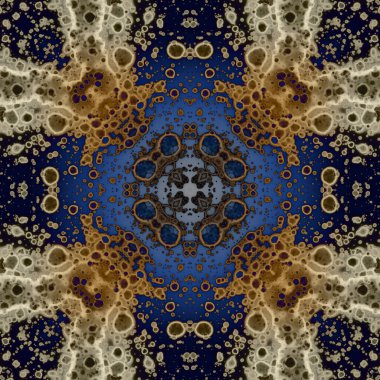 Kusursuz soyut kare deseni. Modern sanatta alkol mürekkebi. Mandala