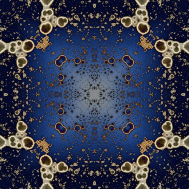 Kusursuz soyut kare deseni. Modern sanatta alkol mürekkebi. Mandala