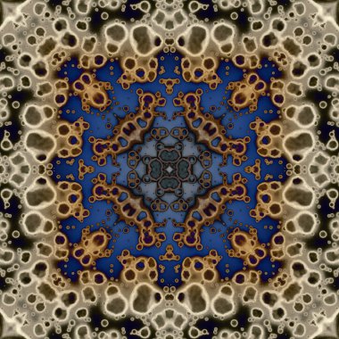 Kusursuz soyut kare deseni. Modern sanatta alkol mürekkebi. Mandala