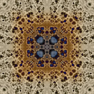 Kusursuz soyut kare deseni. Modern sanatta alkol mürekkebi. Mandala