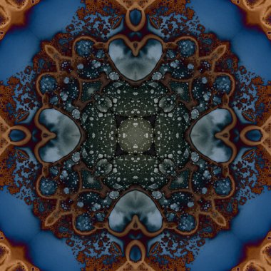 Kusursuz soyut kare deseni. Modern sanatta alkol mürekkebi. Mandala