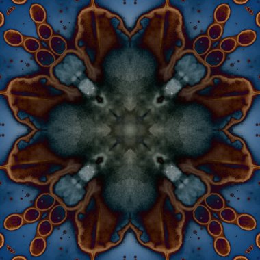 Kusursuz soyut kare deseni. Modern sanatta alkol mürekkebi. Mandala