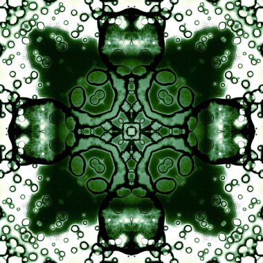 Kusursuz soyut kare deseni. Modern sanatta alkol mürekkebi. Mandala