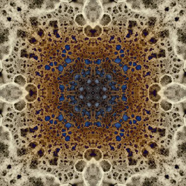 Kusursuz soyut kare deseni. Modern sanatta alkol mürekkebi. Mandala