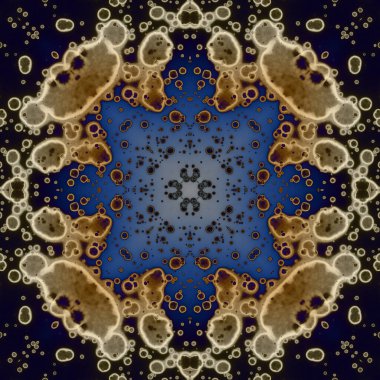 Kusursuz soyut kare deseni. Modern sanatta alkol mürekkebi. Mandala