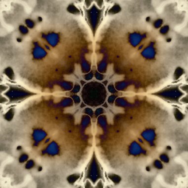 Kusursuz soyut kare deseni. Modern sanatta alkol mürekkebi. Mandala