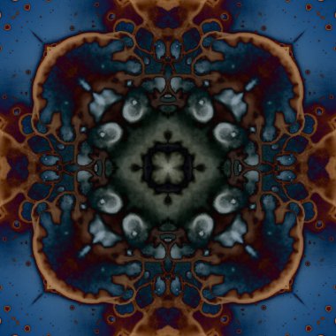 Kusursuz soyut kare deseni. Modern sanatta alkol mürekkebi. Mandala