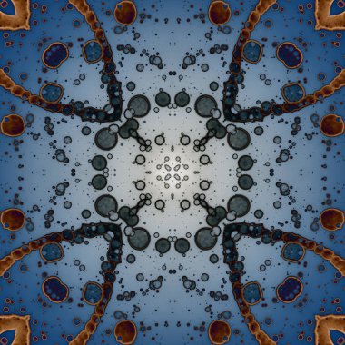 Kusursuz soyut kare deseni. Modern sanatta alkol mürekkebi. Mandala