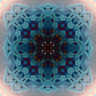 Kusursuz soyut kare deseni. Modern sanatta alkol mürekkebi. Mandala