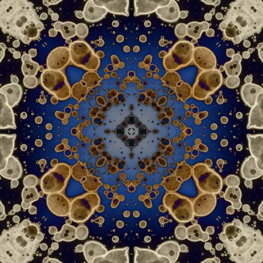 Kusursuz soyut kare deseni. Modern sanatta alkol mürekkebi. Mandala