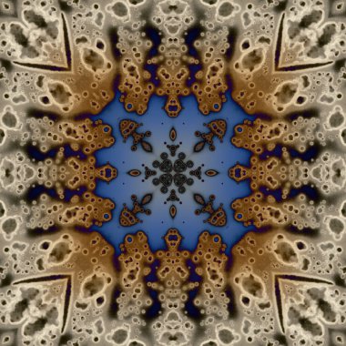 Kusursuz soyut kare deseni. Modern sanatta alkol mürekkebi. Mandala