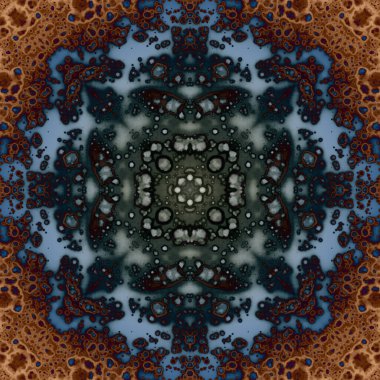 Kusursuz soyut kare deseni. Modern sanatta alkol mürekkebi. Mandala