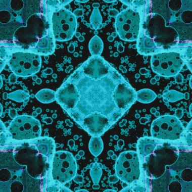 Kusursuz soyut kare deseni. Modern sanatta alkol mürekkebi. Mandala