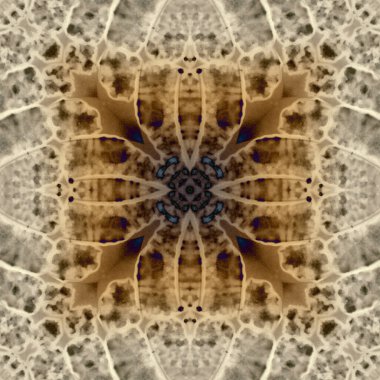 Kusursuz soyut kare deseni. Modern sanatta alkol mürekkebi. Mandala