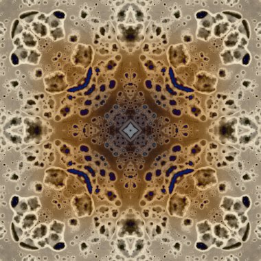 Kusursuz soyut kare deseni. Modern sanatta alkol mürekkebi. Mandala