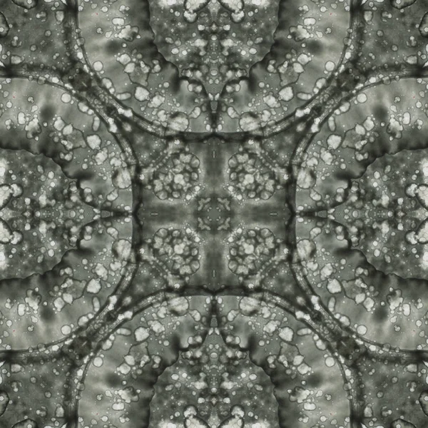 Sömlös Abstrakt Fyrkantig Mönster Alkoholbläck Modern Konst Mandala — Stockfoto